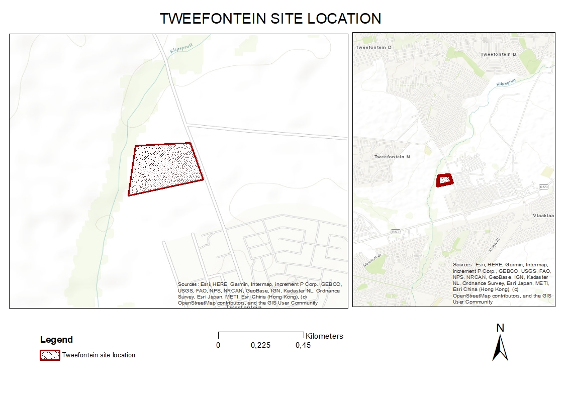 TWEENFONTEIN SITE MAP